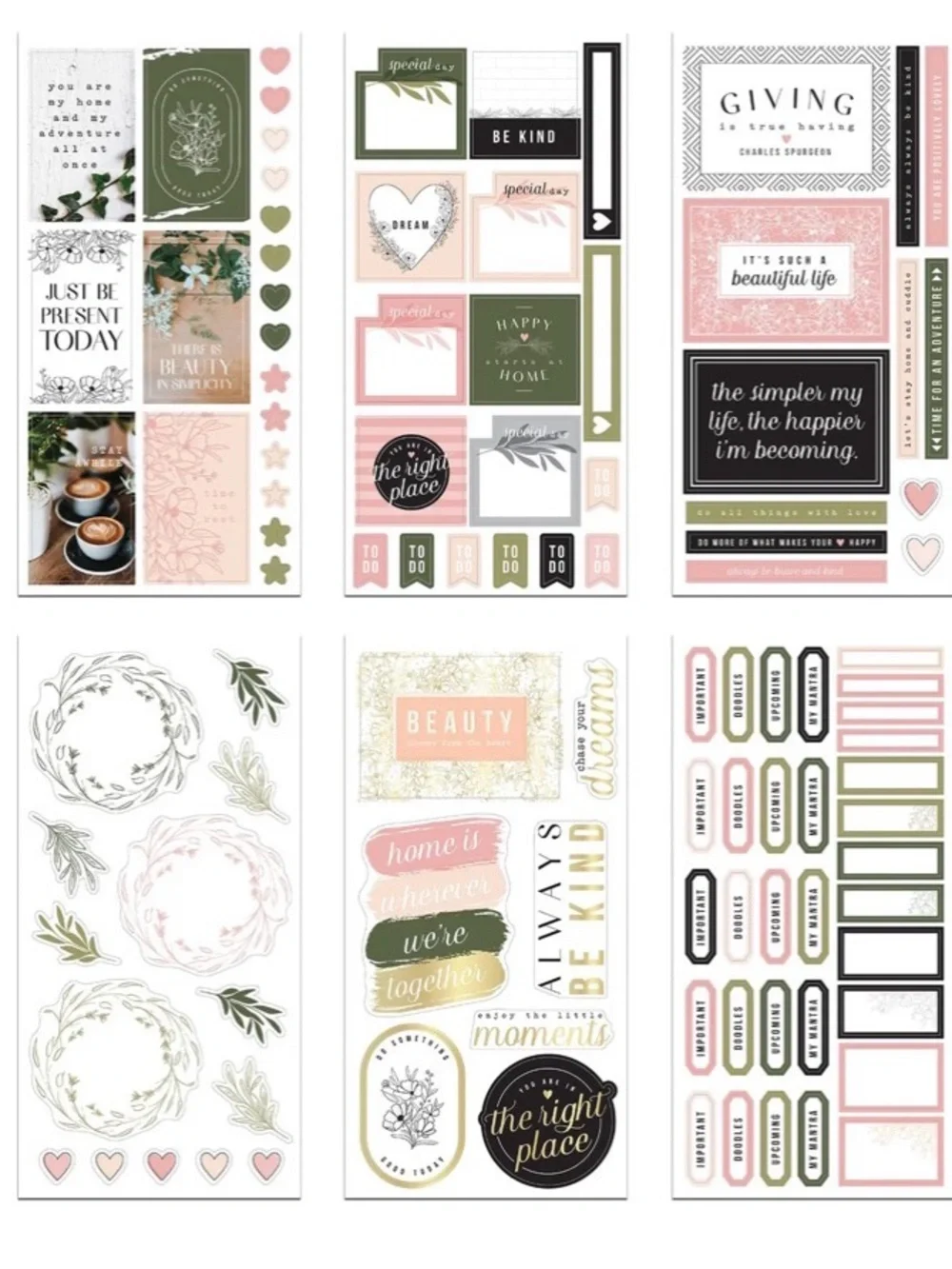 NWT-The Happy Planner Classic Planner Companion MODERN FARMHOUSE
